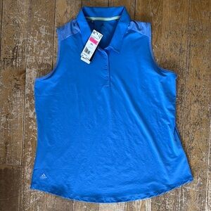 Adidas Blue Polo Tank Top Shirt 2XL NWT